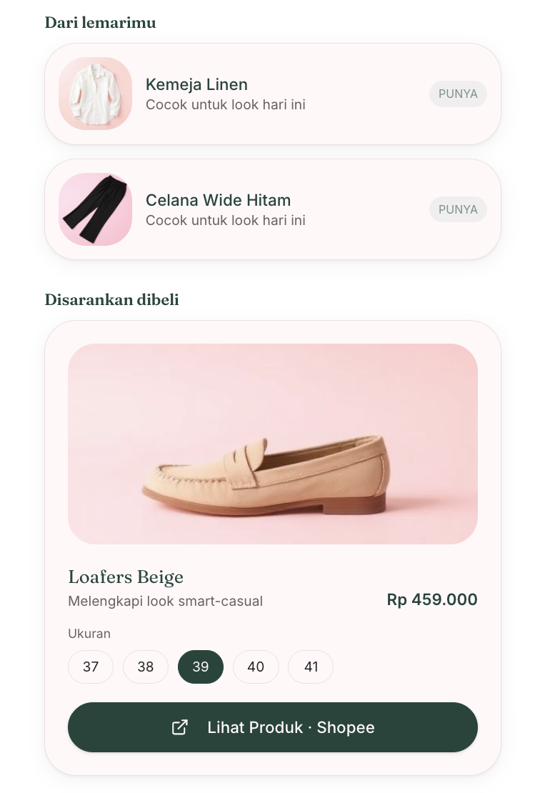 WearSure Home Screen